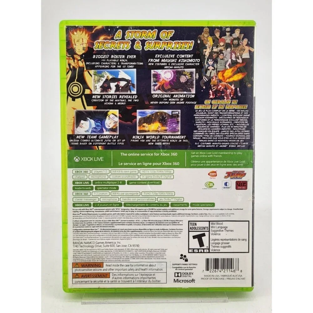 Naruto Shippuden: Ultimate Ninja Storm Revolution - Xbox 360 TESTED‎ & WORKING